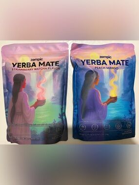 Zempic Yerba Mate 2 pack bundle- Peach Mango and strawberry matcha Tea